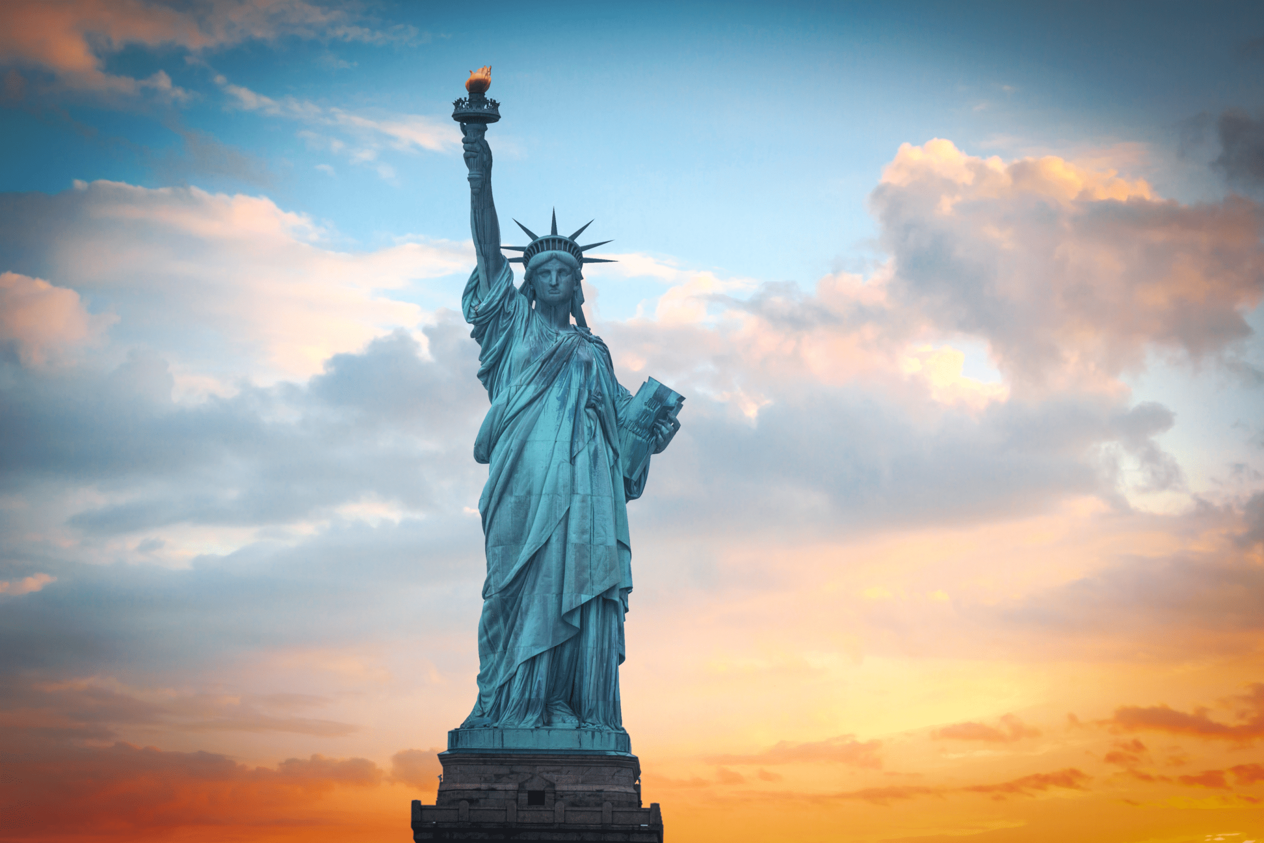 An image of the Statue of Liberty, one of the most iconic Fourth of July locations in the United States.