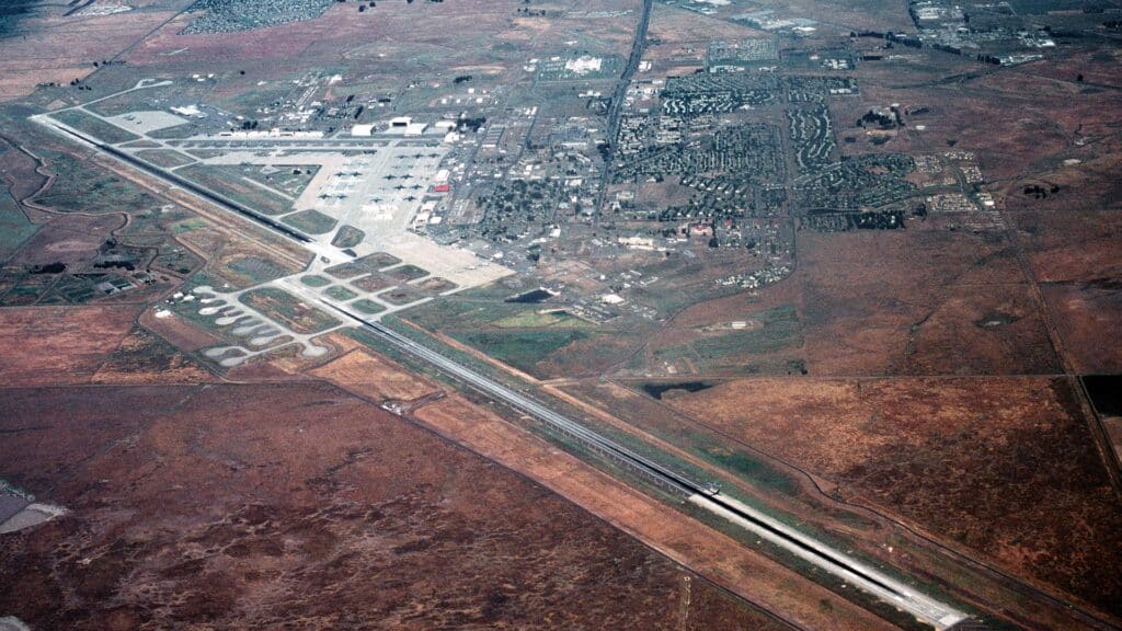 Aerial view of Travis Air Force Base