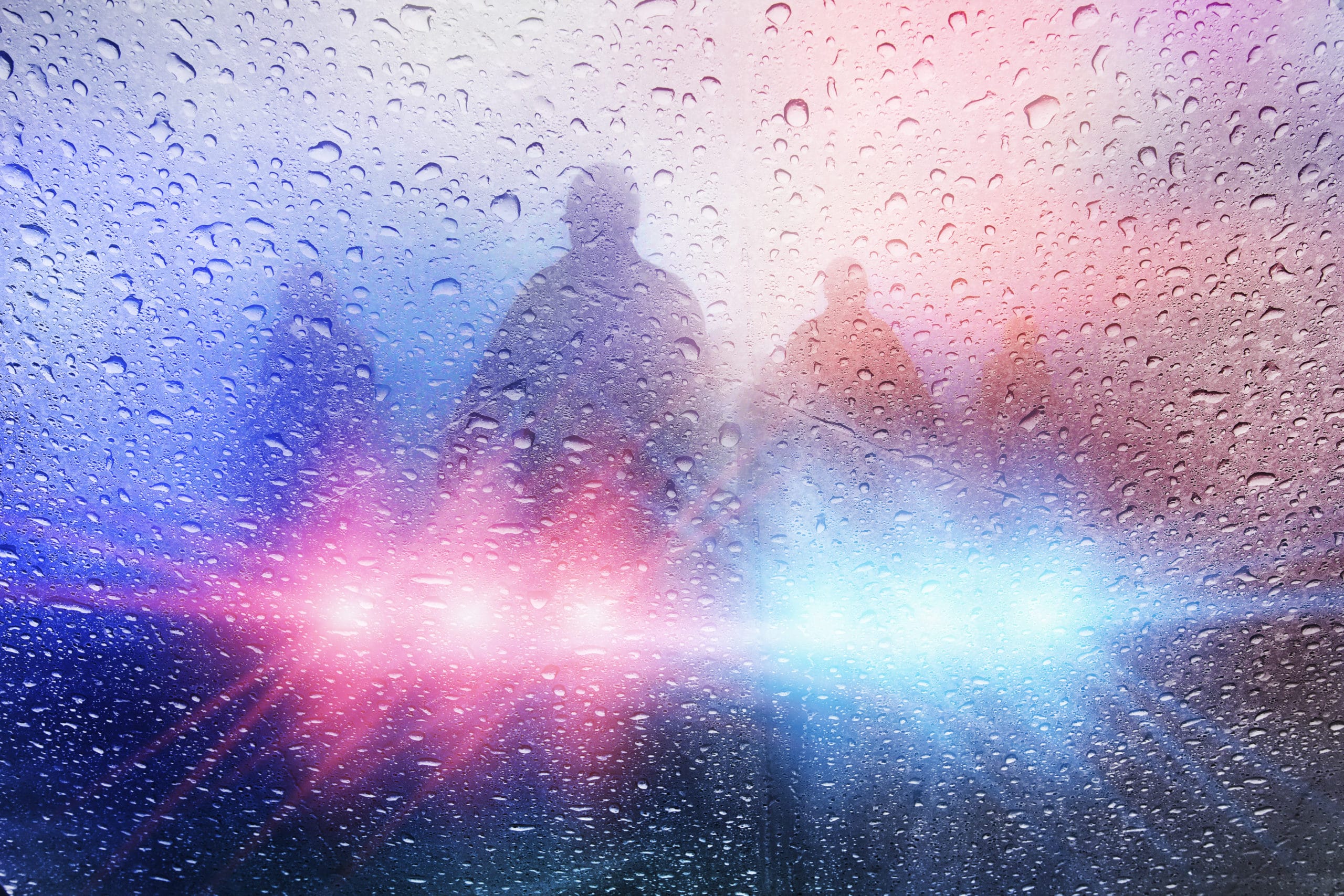 Police,Crime,Scene,,Rain,Background,With,Police,Lights