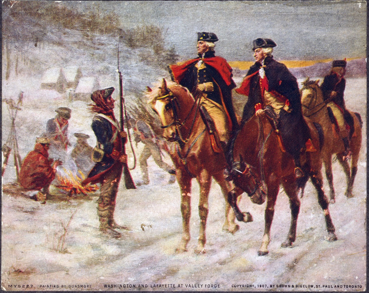 George Washington and Lafayette at Valley Forge