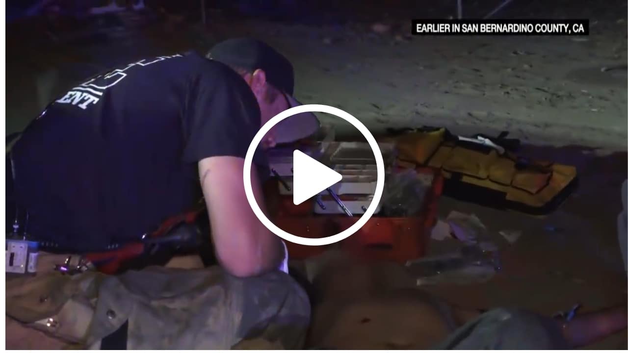 Paramedics Rescue Man With Gunshot Wound To The Abdomen