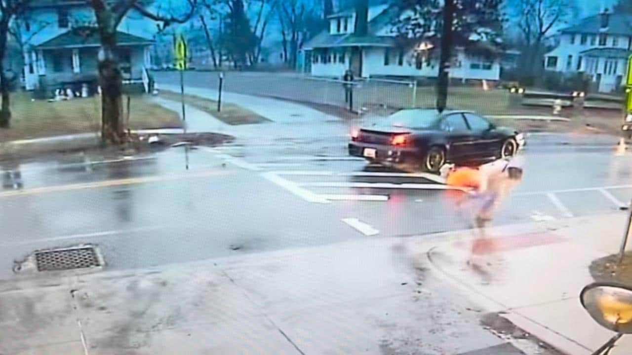 Md Cop Saves Kid In Crosswalk