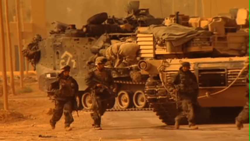 Combat Footage of Operation Iraqi Freedom - Exact Location And Date Unknown - USMC 2-22 screenshot