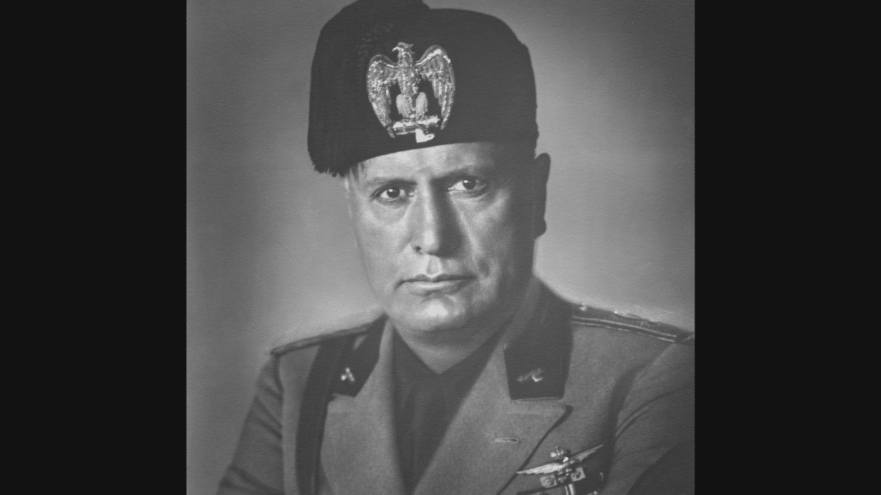 Fascist Benito Mussolini